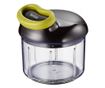 Tefal K1320404 Vezetékes kézi aprító, 0,9 l, Automatikus kábelvisszahúzás, 2 acélpenge, Fedélzár, Fekete/zöld