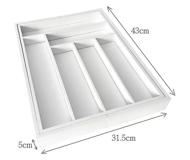 Fehér bambusz edényleválasztó 52x43x5 Kinghoff KH1748