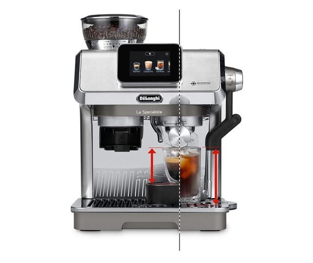 Espresso gép DeLonghi EC9455.M La Specialista Touch, 1450W, 19 bar, 1.7 L, 4 Hőfok, 5 Habszint, 15 Őrlési Fokozat, Szemes