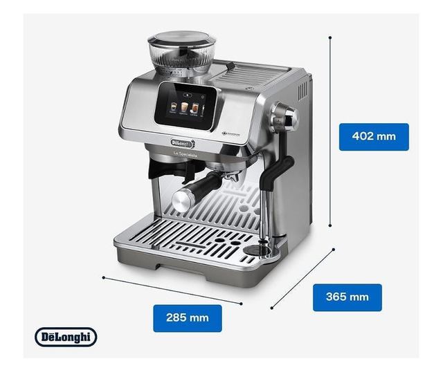 Espresso gép DeLonghi EC9455.M La Specialista Touch, 1450W, 19 bar, 1.7 L, 4 Hőfok, 5 Habszint, 15 Őrlési Fokozat, Szemes