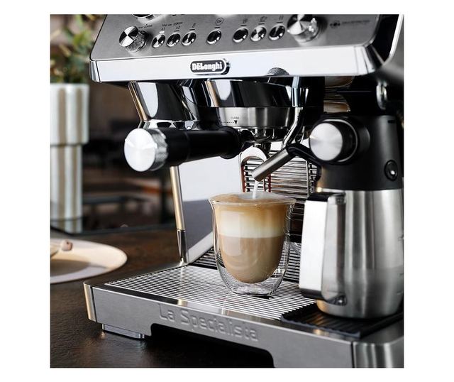 DeLonghi EC9885.M La Specialista Maestro eszpresszógép, 1450W, 19 bar, 2,5 l, 5 sebesség, 15 őrlési fokozat, Thermoblock, My Lat