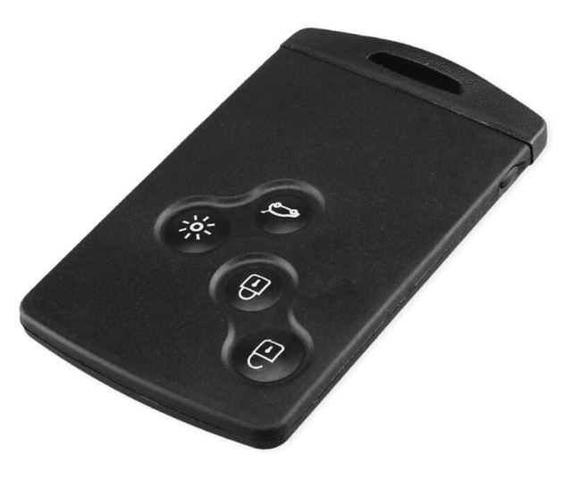 Carcasa Cheie Smartcard, 4 Butoane, Techstar, Compatibila cu Renault Megane III, Scenic, Laguna III, Clio, Captur