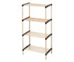 Etajeră de depozitare cu 4 niveluri STORAGE SOLUTIONS – 49x28x92.5 cm, design practic și versatil thumbnail 1