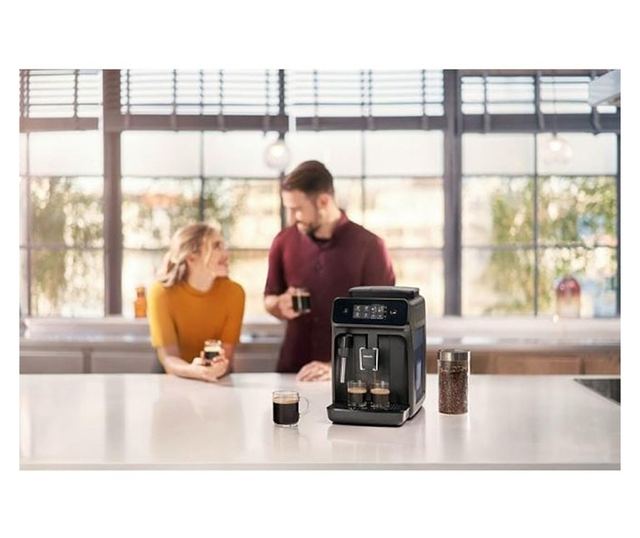 Philips EP1220/00 Series 1000 Automata eszpresszógép, Manuális tejhabosító, Fekete