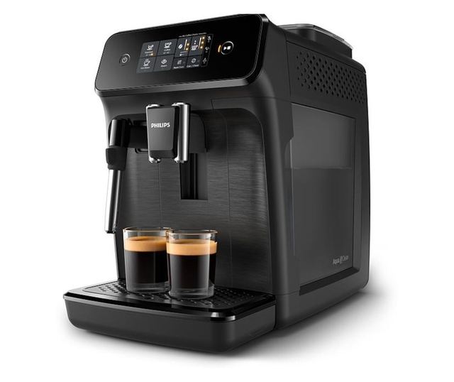 Philips EP1220/00 Series 1000 Automata eszpresszógép, Manuális tejhabosító, Fekete