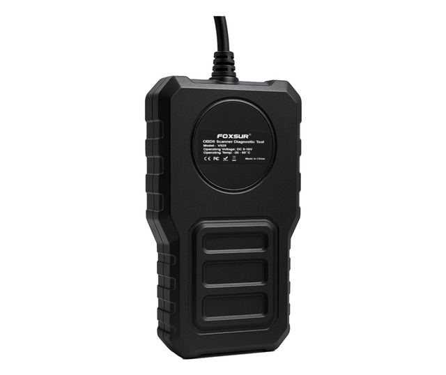 Foxsur V529 OBD2 autódiagnosztikai teszter, akkumulátorteszt, hibakód-keresés, 10 nyelv, motorkódok, O2 érzékelő, EVAP, képkocka