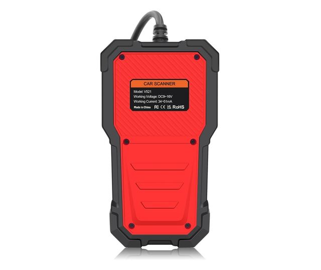 Techstar V521 többmárkás diagnosztikai teszter, OBD2 EOBD CAN szkenner, több mint 4000 hibakód kiolvasása, ARM 32 bites Cortex-M
