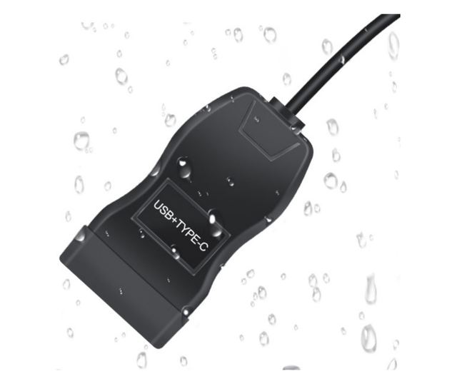 Techstar® A83PD motorkerékpár USB töltő, QC3.0 gyorstöltő USB-C és USB portok, kettős telepítés, vízállóság