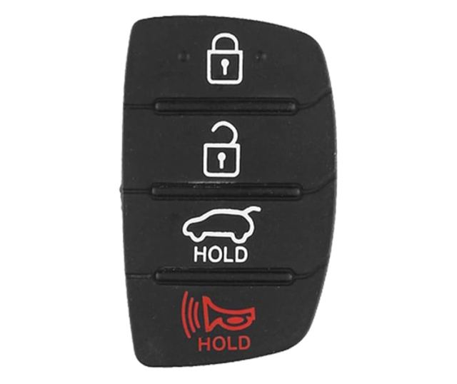 Membrana Cauciuc Butoane Cheie Auto 4 Butoane Compatibila Hyundai Tucson, Santa Fe, ix45, Sonata, i40 – Pad Inlocuire Taste Tele