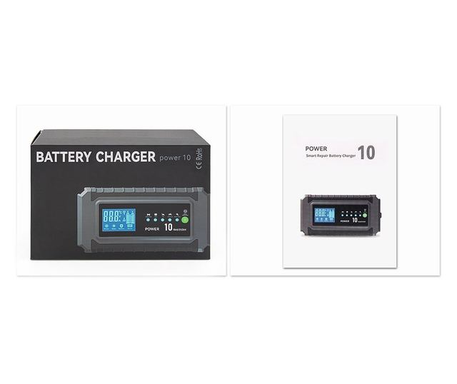 Demuda Power DC10 intelligens egyenirányító – gyorstöltés autó- és motorakkumulátorokhoz 12/24V, 10,5A