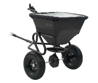 Rozmetavalnik soli, 125x74x79 cm, PVC in jeklo, 45 L