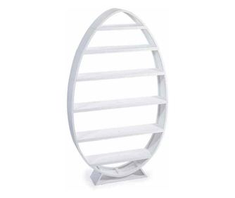 Raft dekor fa fehér 70 x 15 x 122,5 M