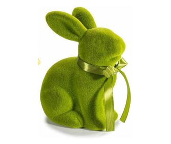 Set 2 figurine Iepurasi Paste catifea cm 18 x 12 x 21,5 H