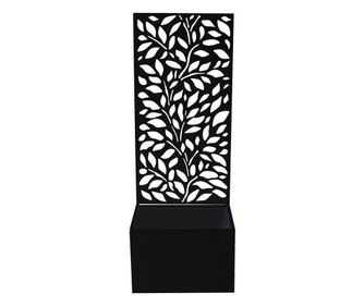 Jardiniera fier negru 30 x 22 x 80 cm