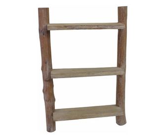 Barna fa fali polc 42 x 10 x 62,5 cm