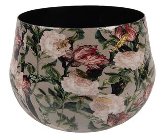 Fém virágváza többszínű Ø 13x10 cm