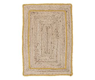 Ankit Естествен Жълт Килим от Юта 60x90 см