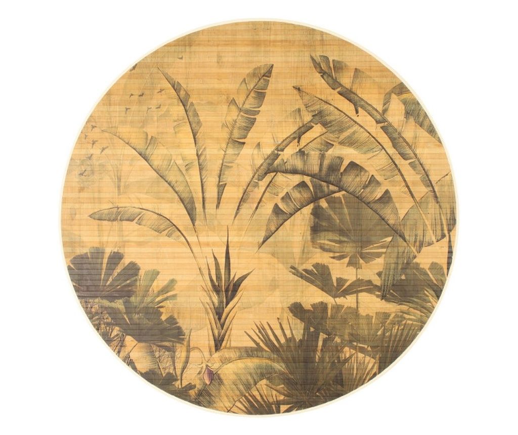 Nariko Multicolor Bamboo Rug Ø 120 cm