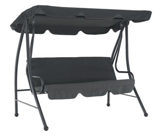 Kemi Garden Swing 3 Seater Grey 199x120x175 cm