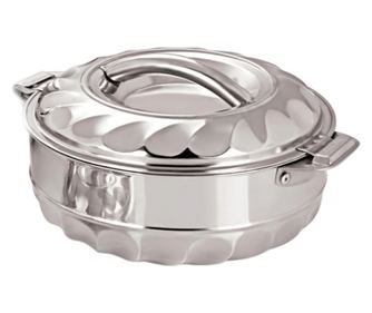 Caserola Cu Capac Din Inox, Capacitatea Caserolei De 7.5l, Mentine Caldura, Usoara, Manere Din Inox, Moderna, Argintiu