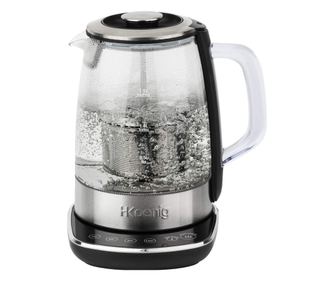 Vízforraló típusú vízforraló infúzióval H.Koenig, TI600, űrtartalom 1,5L, 2200W, 4 hőmérsékleti lehetőség 70-100'C, rozsdamentes