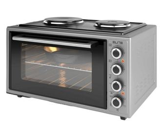 Elite EMO-FL 48 2588 Kisméretű Sütő, 2000W, 48 Liter, 3 Mód, 3 Főzőlap Szint, Dupla Üveg, Termosztát, Turbo Ventillátor