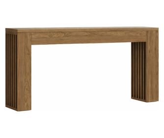 Konzolna mizica Blackswan Design, rjav les, 150x30x80 cm, moderni slog, za dnevno sobo/hodnik
