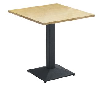 Fém asztal fekete DTD laminált sonoma tölgy Rinaldo 70x70x75 cm