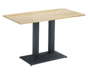 Fém asztal fekete DTD laminált sonoma tölgy Rinaldo 120x60x75 cm