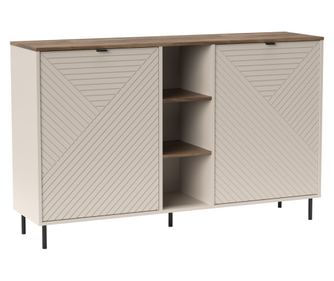 Komoda DTD laminat MDF folija kašmir hrast Eyco 153,4x40x95,4 cm