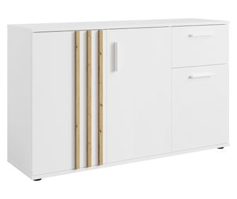 Komoda DTD MDF laminat bela hrast artisan Tolis 120x35x73 cm