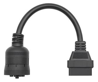 Cablu Adaptor Auto pentru Diagnoza Camion J1939 9-pin la standard OBD2 16-pin femela, Compatibil Mercedes, Volvo, Scania, MAN, I