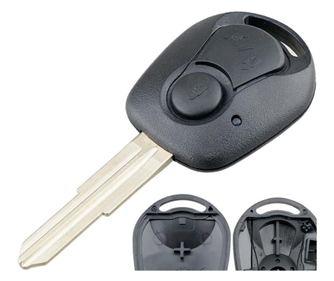 Techstar autókulcs-héj, Ssangyong Actyon, Kyron, Rexton és SUV modellekkel kompatibilis – SSY3 pengével és csavarral, 1 gomb
