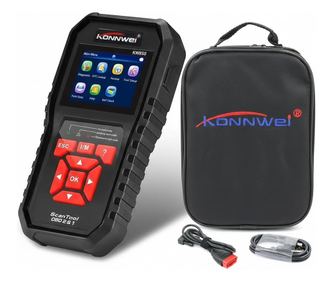 Konnwei KW850 OBD2 autódiagnosztikai teszter, hibák olvasása/törlése, EVAP teszt, O2 érzékelő, akkumulátor, motor és akkumulátor