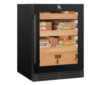 Humidor pentru trabucuri, Swisscave - CLB-160, negru