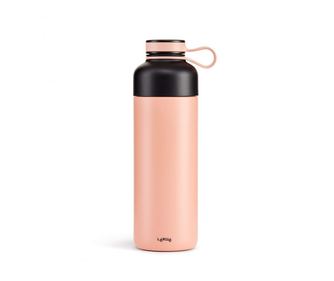 Sticlă termos cu filtru încorporat Lekue On The Go 1010230, 500 ml, Perete dublu vidat, Închidere ermetică, -20/+80°C, Oțel inox