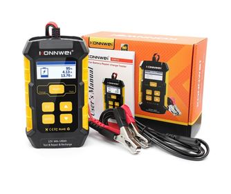 Tester Baterie Auto KONNWEI KW510, Testare CCA, Incarcare, Reparatie, Suport 12V, Rezistenta, SOH, SOC, Test Ripple, Suport AGM
