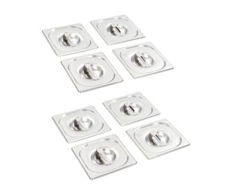 GN 1/6 Pokrovi za ponve, 8 kosov, nerjaveče jeklo