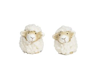 Figurina ceramica/textil oita, alb, 5x4x5 cm