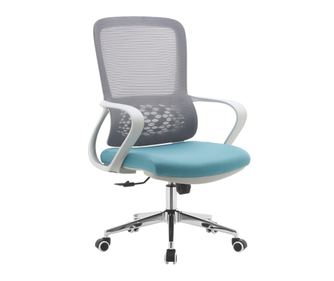 Pisarniški stol Foster Blue Grey Mesh Chrome 60x63x98-108 cm