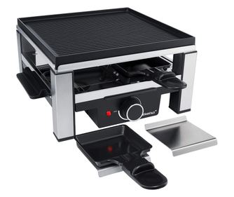 Steba elektromos grill és raclette tányér, RC 104, tapadásmentes grill, nagy főzőfelület, 25 x 25 cm, asztali grill, hőmérséklet