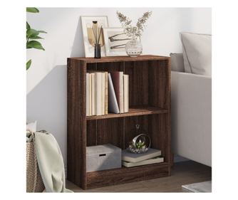 Knyvespolc, barna tlgy, 60x24x74,5 cm, feldolgozott fa