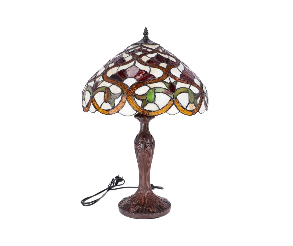 Lampa de masa Tiffany Bocciolo h 62 cm, abajur 40 cm