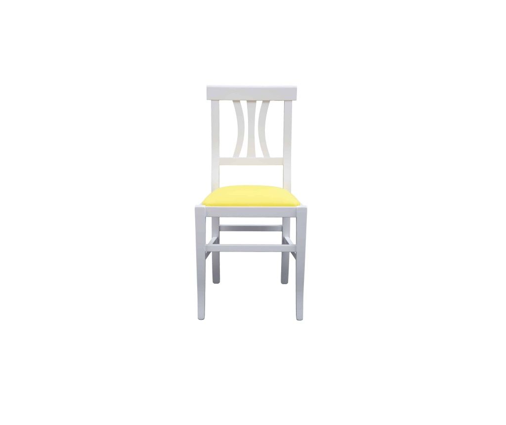 UPHOLSTERED WOODEN CHAIR - BLUE