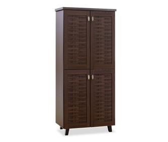 Шкаф за обувки, MANTAM, Орех, Пдч, 78х40х170.5см.