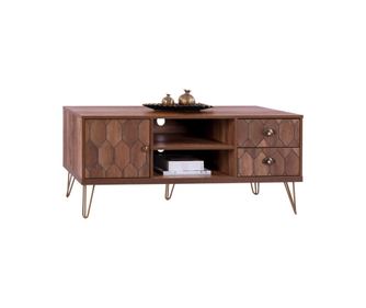 ТВ шкаф, Philippa, Орех, Пластмаса, 130х39.5х51см.