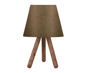Настолна лампа, HM7598.04, Кафяв, Текстил, 22×17см.