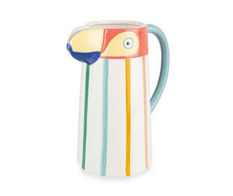 Carafa decorativa ceramica multicolora Toucan 21x12,8x23,5h