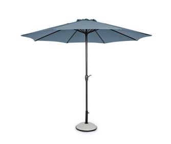 Umbrela gradina textil albastru otel negru Kalife Ø300x242h