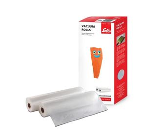 Solis vákuumfólia tekercs, 2 db, dombornyomott, 30 x 600 cm, bármilyen vákuumozóval kompatibilis, szakadásnak, magas hőmérséklet